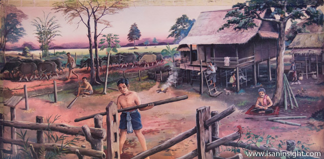 พระมหาธาตุแก่นนคร วัดหนองแวง ขอนแก่น จิตรกรรมฝาผนัง ประวัติศาสตร์